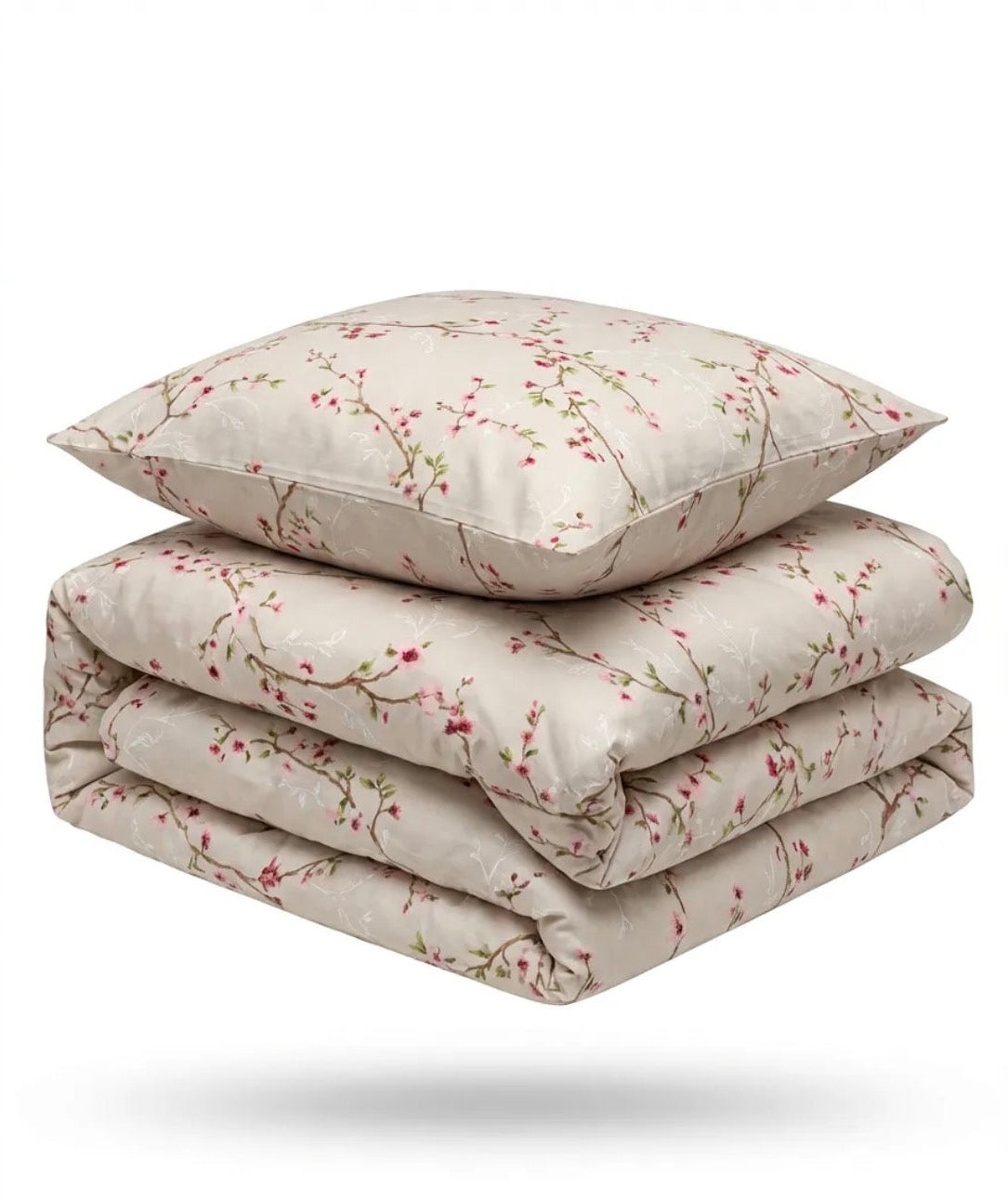 Sakura Çift Kişilik Çarşaf Seti %100 Pamuk (Sete Çarşaf Dahil Değildir)